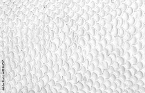 Fototapeta Naklejka Na Ścianę i Meble -  Abstract Art seamless patterns of serpent scale skin in temple white background