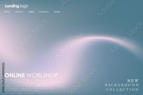 Shades of holographic. Futuristic holographic poster with gradient mesh.
