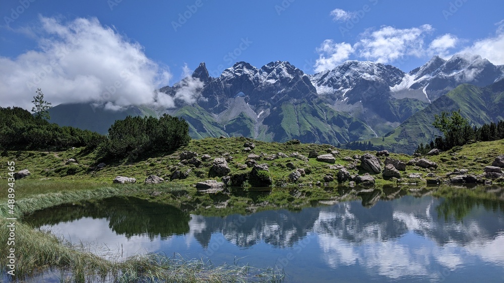 Guggersee near Oberstdorf in the Allgäuer Alpen Guggersee near Oberstdorf in the Allgäuer Alpen