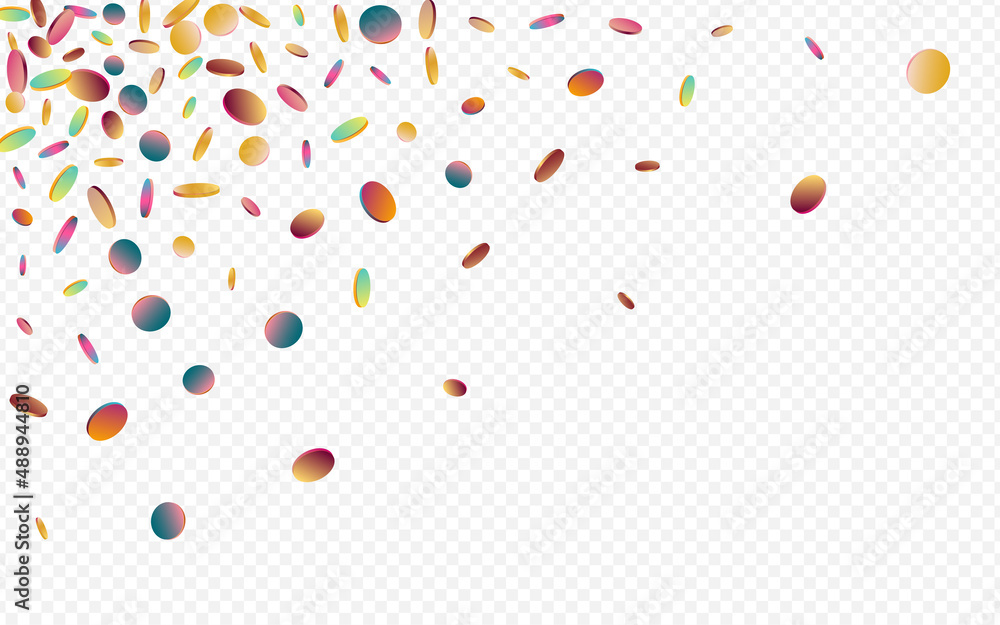 Multicolored Dot Happy Transparent Background.