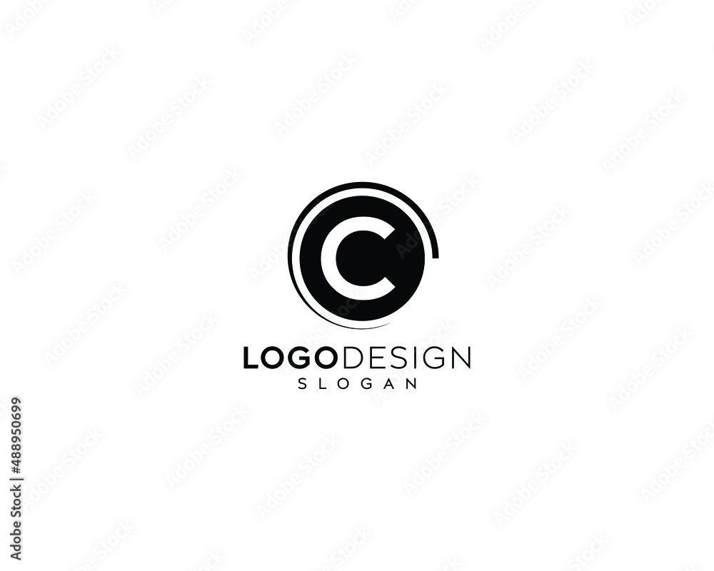 Minimalist letter C Logo Design