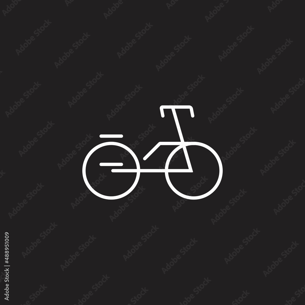 Bicycle icon design vector Bicycle icon design vector