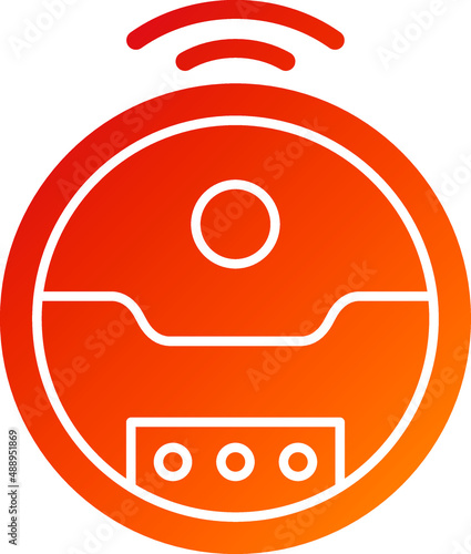 Robotic Vaccum Icon Style