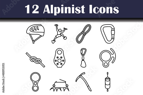 Alpinist Icon Set