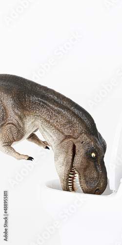 Tyrannosaurus isolated on white background © aleciccotelli