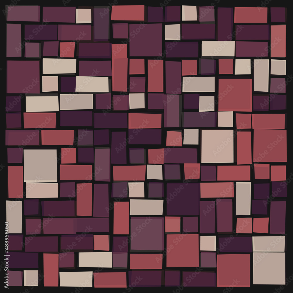 Offset Quads generative art background art illustration Offset Quads generative art background art illustration