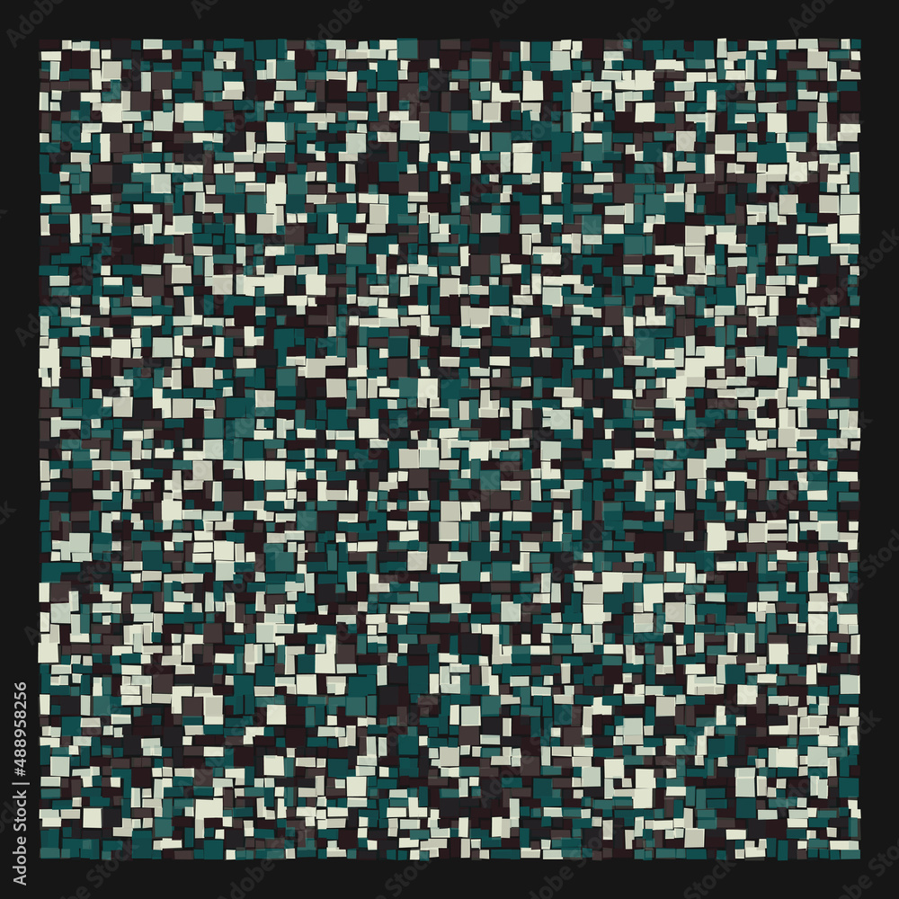 Fototapeta premium Offset Quads generative art background art illustration