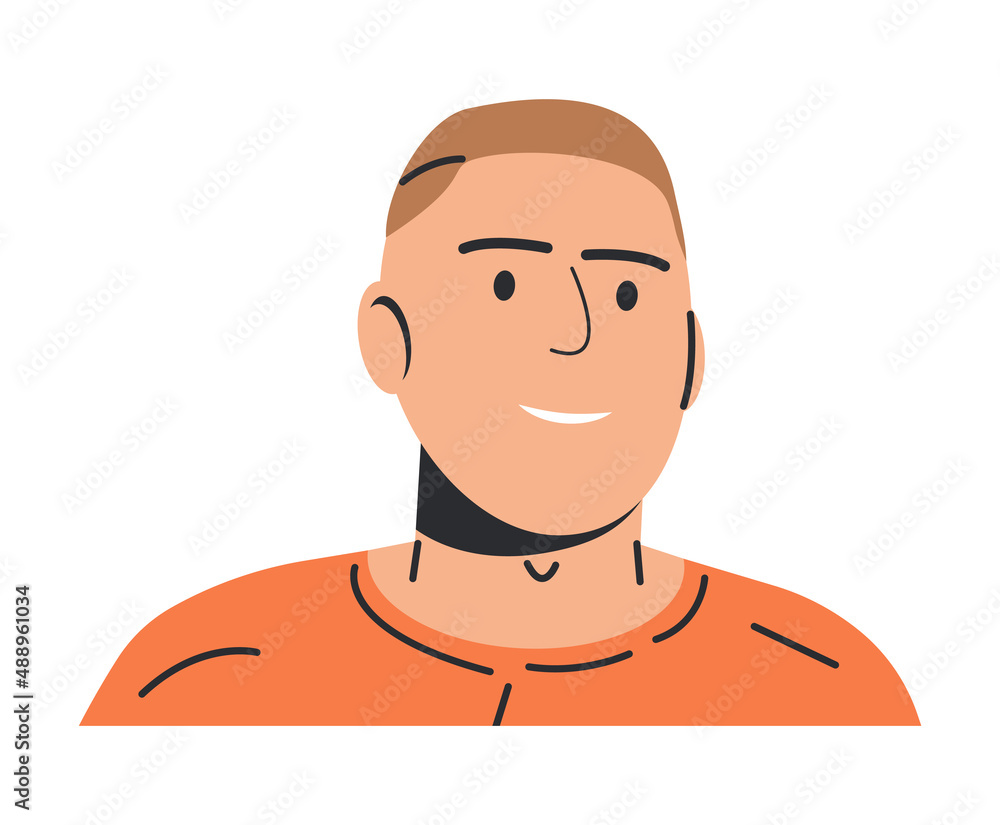 Happy Smiling Caucasian Man with Overweight. White Skinned Body Positive Guy. Male Character Plus Size Model. Plump Man Character. Trendy Big Boy in Tshirt. Flat Vector Illustration Happy Smiling Caucasian Man with Overweight. White Skinned Body Positive Guy. Male Character Plus Size Model. Plump Man Character. Trendy Big Boy in Tshirt. Flat Vector Illustration
