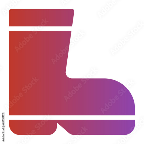 wellington boots gradient icon