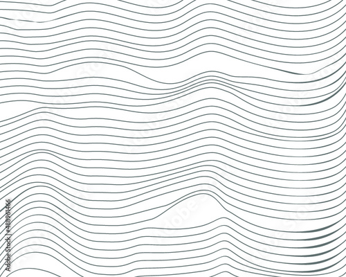 Wave Lines Pattern. Geometric stripes pattern. Abstract Background