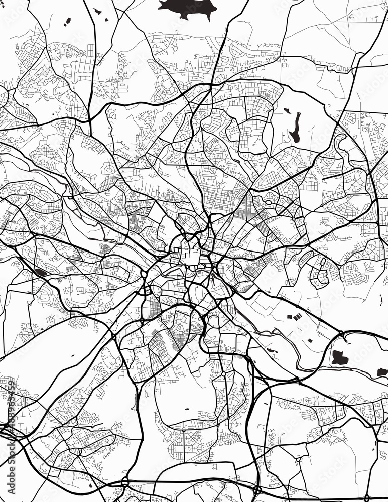 Obraz premium Leeds City Map