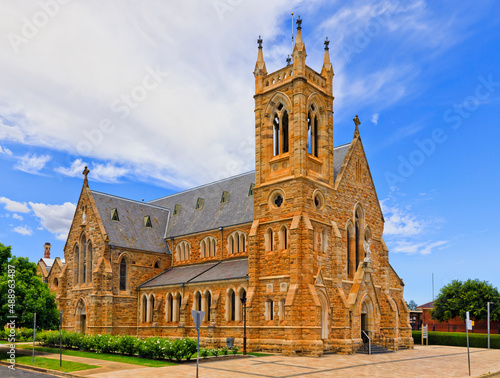 Wagga cathedral corner front