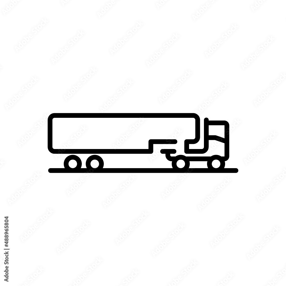 truck with trailer icon truck with trailer icon