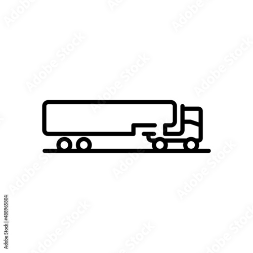 truck with trailer icon