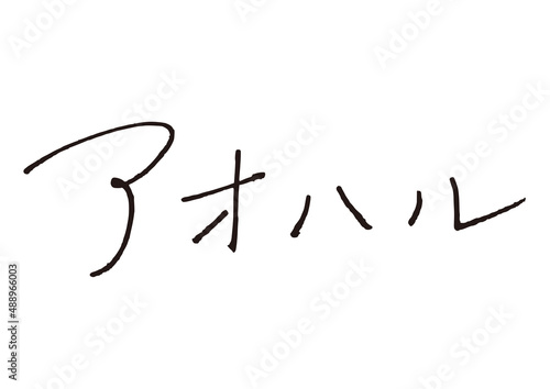 アオハル　エモい　ペン　万年筆　手書き文字