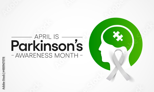 Parkinson's Disease awareness month is observed every year in April, is a brain disorder that leads to shaking, stiffness, and difficulty with walking, balance, and coordination. Vector illustration