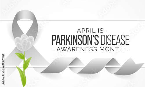 Parkinson's Disease awareness month is observed every year in April, is a brain disorder that leads to shaking, stiffness, and difficulty with walking, balance, and coordination. Vector illustration