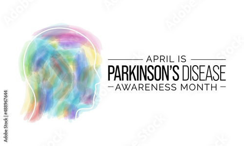 Parkinson's Disease awareness month is observed every year in April, is a brain disorder that leads to shaking, stiffness, and difficulty with walking, balance, and coordination. Vector illustration