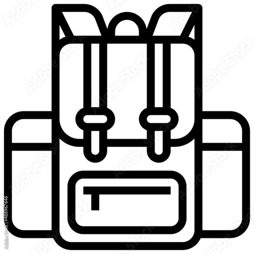 TRAVEL BAG line icon,linear,outline,graphic,illustration