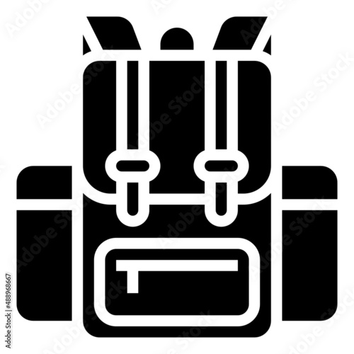 TRAVEL BAG glyph icon,linear,outline,graphic,illustration