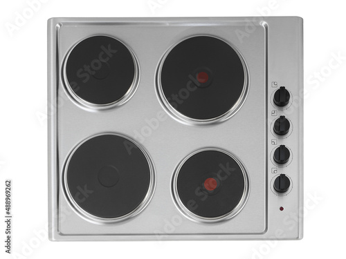 electrical stove from top isolated