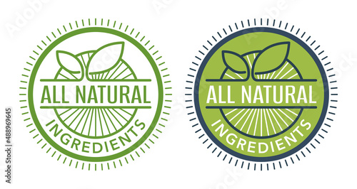 All Natural Ingredients sticker