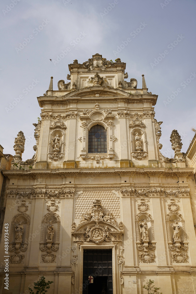 Lecce, Apulia: church  in Baroque style