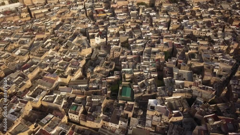 AERIAL: Old medina in Fez AERIAL: Old medina in Fez