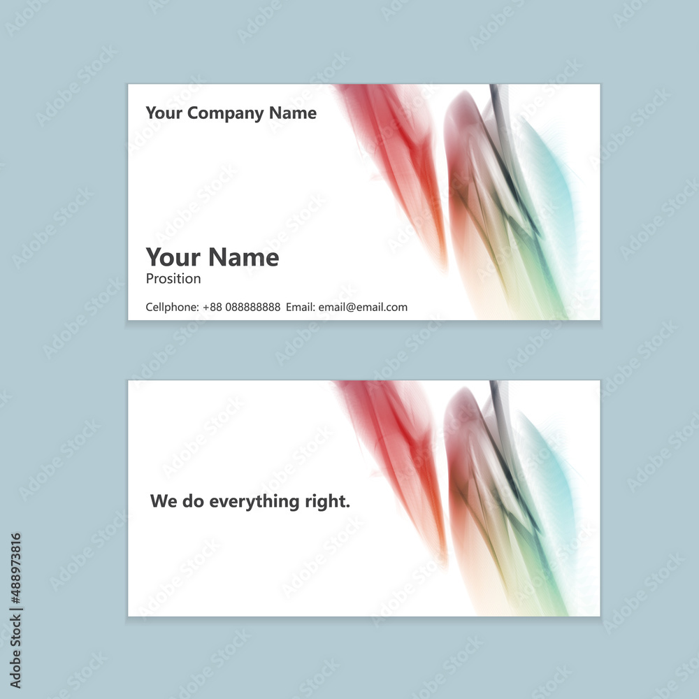 Business card vector background