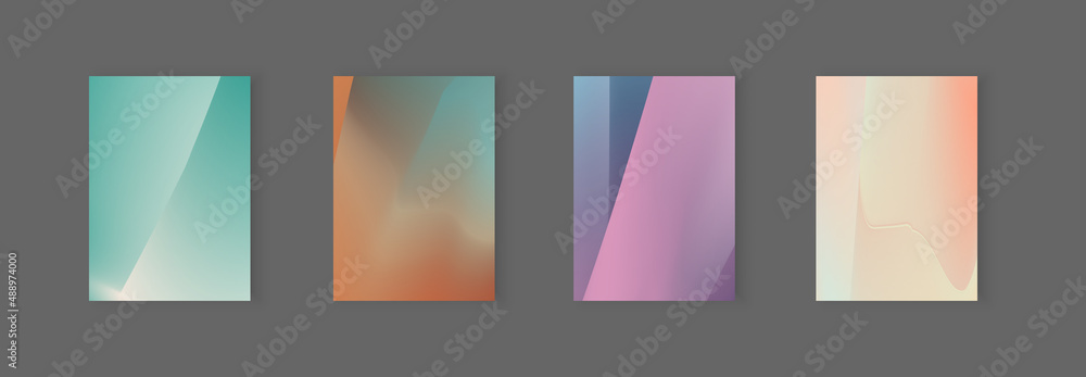 illustration of bright color abstract pattern background with line gradient texture for minimal dynamic cover design. poster template