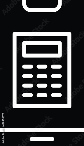 Calculator Vector Icon Design Illustration