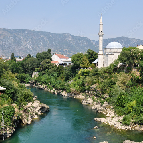 Mosta town landscape, Bosnia and Hercegoviza