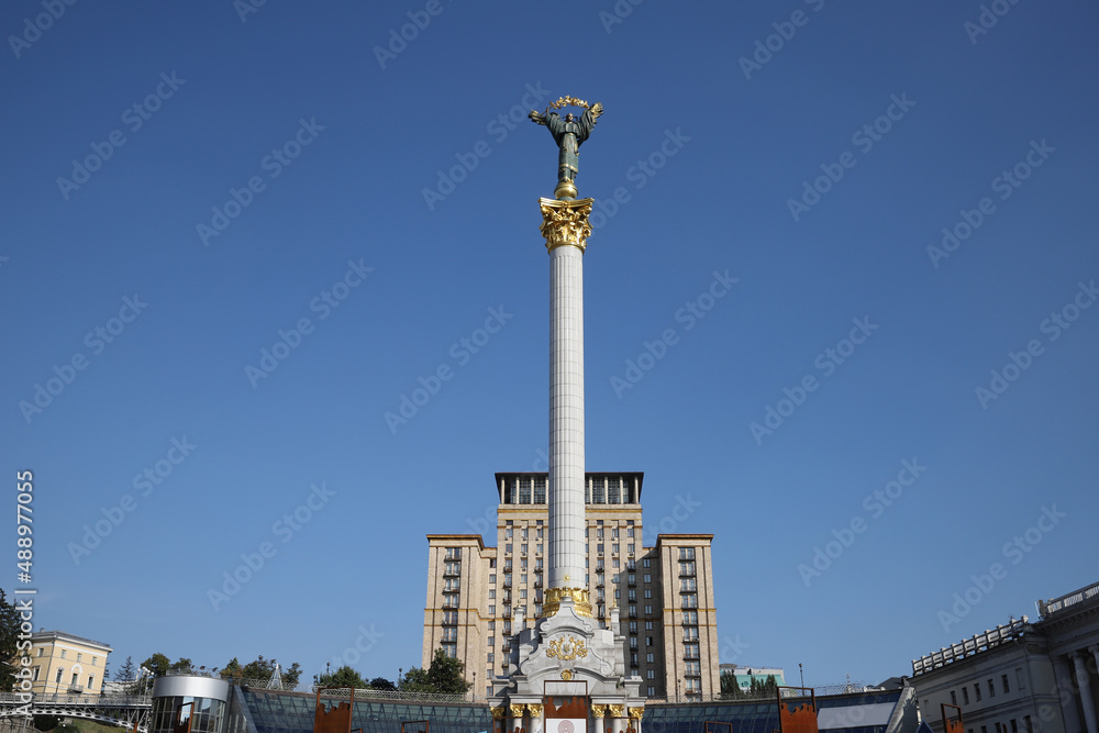 Maidan Nezalezhnosti in Kiev, Ukraine