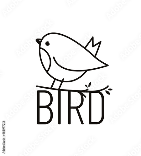 logo oiseau, marque accessoires et objets pour les passereaux du jardin, association de protection des oiseaux, sticker oiseau, observation, ornithologie, application, 