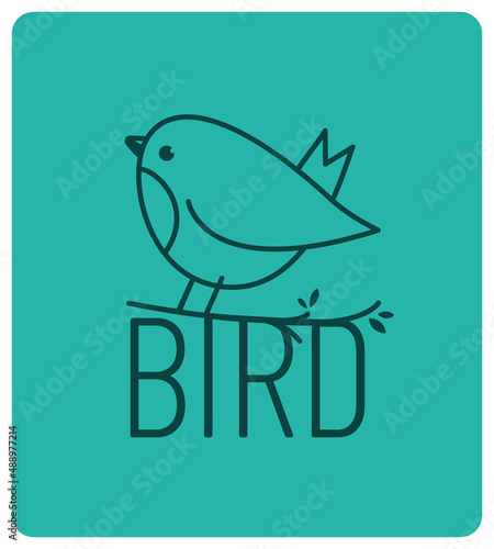 logo oiseau, marque accessoires et objets pour les passereaux du jardin, association de protection des oiseaux, sticker oiseau, observation, ornithologie, application, 