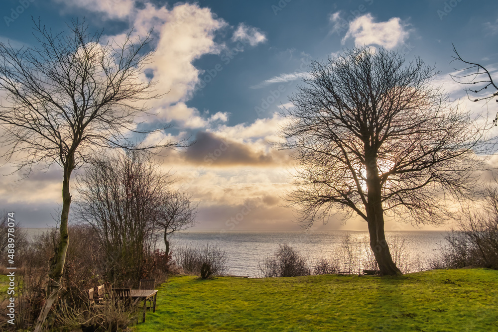View over the Limfjord fjord in Jutand, Denmark View over the Limfjord fjord in Jutand, Denmark