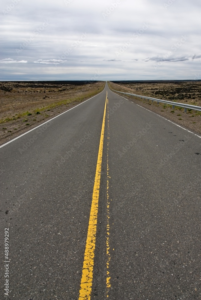 Road to nowhere in Patagonia, Argentina