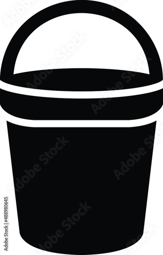 Bucket Vector Icon Design Illustration