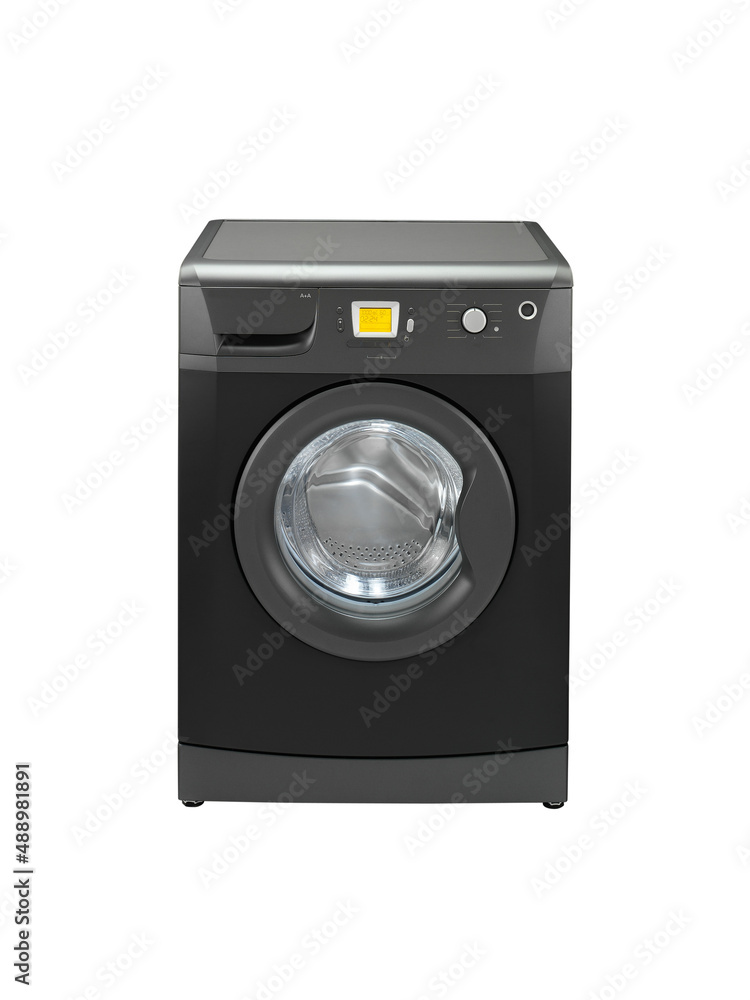 Washing machine on isolated background