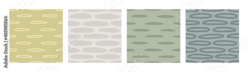 Set of irregular textured o...