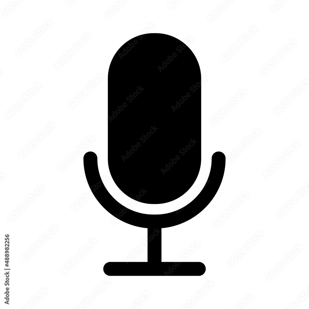 Mic, Microphone Icon Logo Design Vector Template Illustration Mic, Microphone Icon Logo Design Vector Template Illustration
