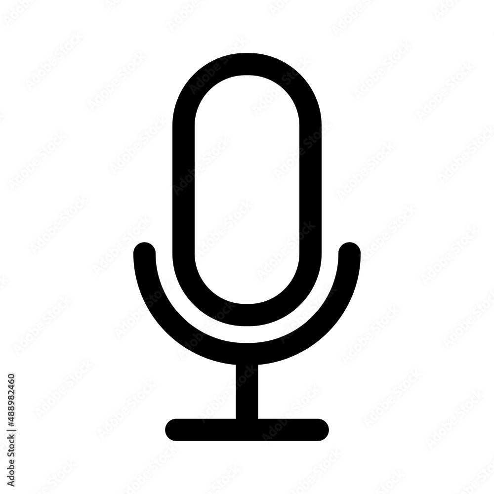 Mic, Microphone Icon Logo Design Vector Template Illustration Mic, Microphone Icon Logo Design Vector Template Illustration
