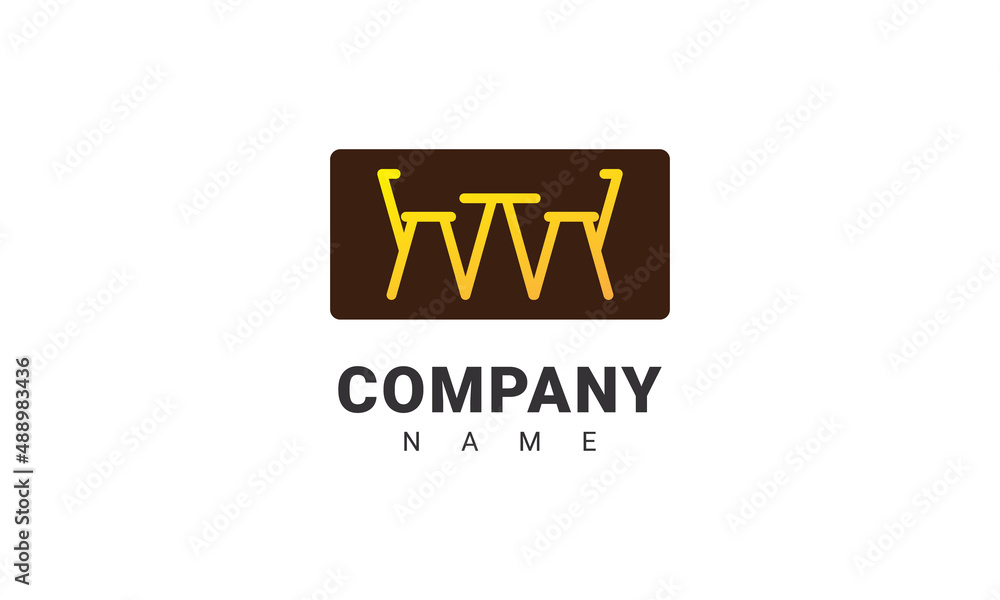 modern chair logo for business modern chair logo for business