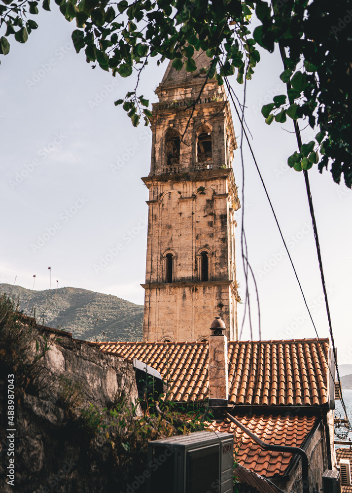 City of Perast, near Kotor, Montenegro.