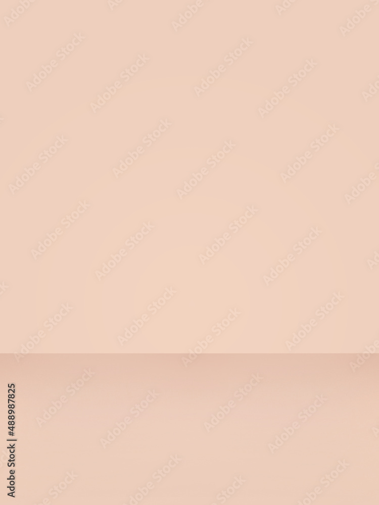 Studio room with beige background and soft lighting. Studio room with beige background and soft lighting.