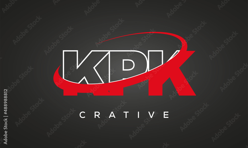 KPK letters creative technology logo design