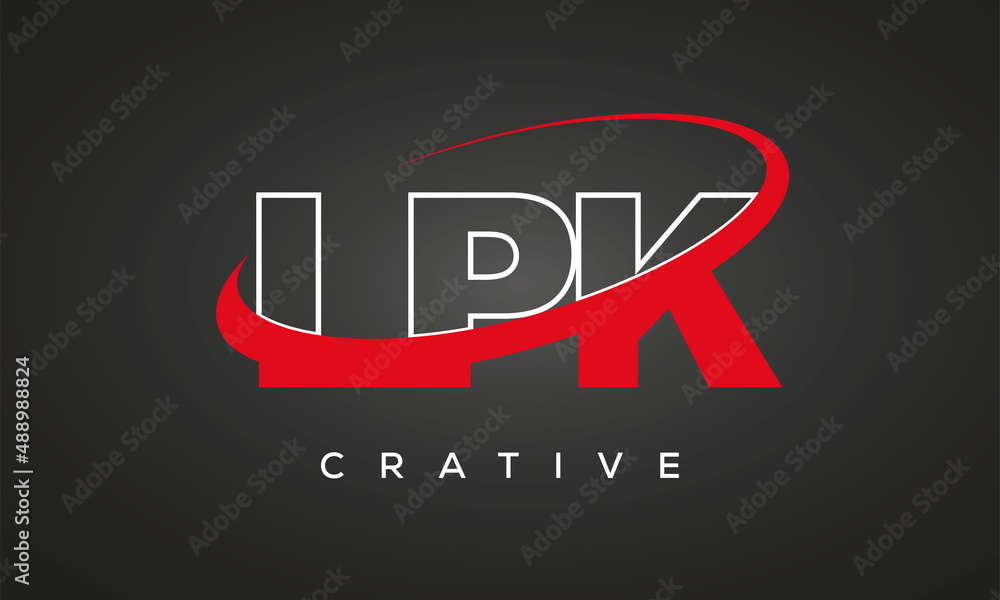 LPK letters creative technology logo design