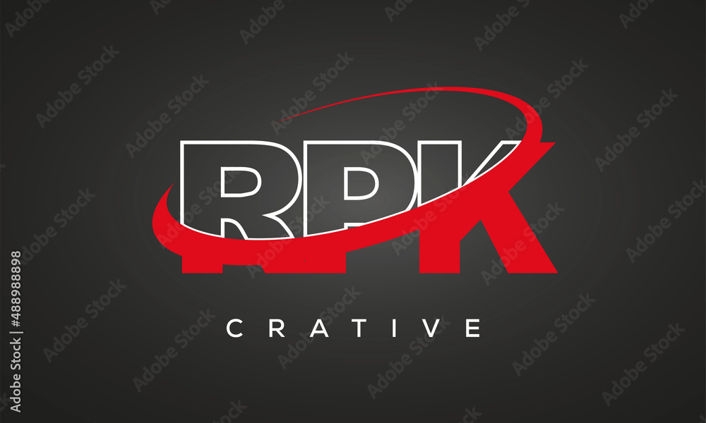 RPK letters creative technology logo design