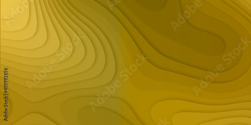 Abstract topography concept or smooth origami shape paper and flowing liquid texture. Art illustration for website template .realistic papercut decoration textured with wavy layers