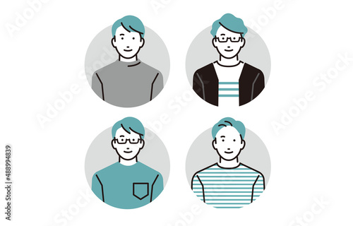 男性アイコンセット